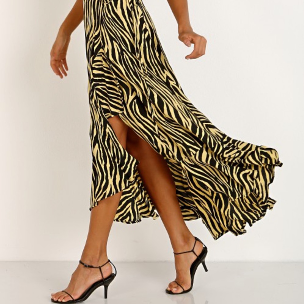 Faithfull the Brand Zebra Wrap Skirt